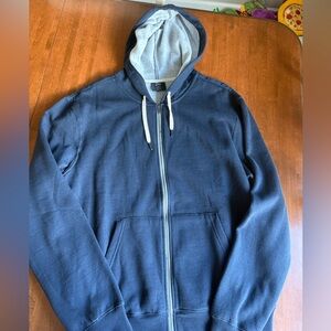 Men's Classic Navy Zip-Up Hoodie